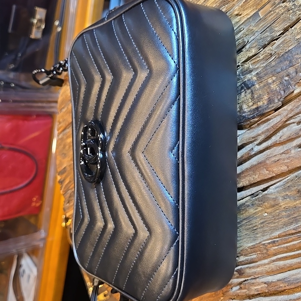 GUCCI GG Marmont Shoulder/Crossbody Black Leather/Hardware - COA included - Picture 6 of 16